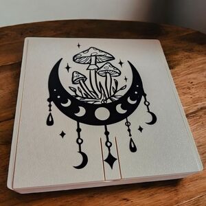 Mystical Moon and Mushrooms Board Game - Black and Cream